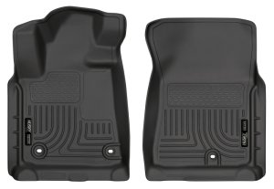 Toyota Tundra Floor Mats - Front - Husky Liners - Weatherbeater - Black - `12-`13